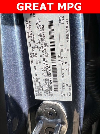 2020 Ford Escape Titanium Hybrid