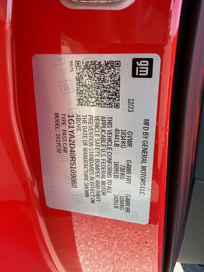 2024 Chevrolet Corvette Stingray 1LT