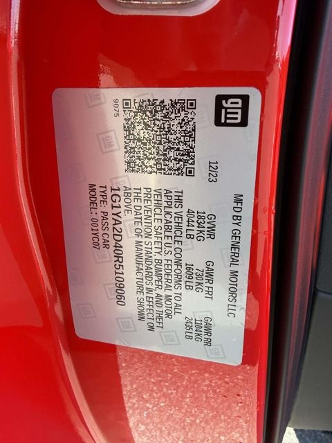 2024 Chevrolet Corvette Stingray 1LT