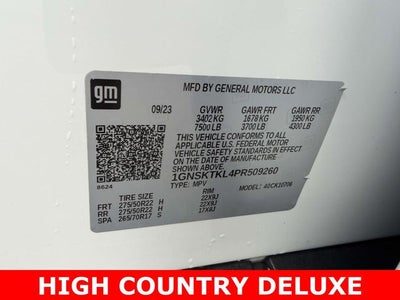 2023 Chevrolet Tahoe High Country