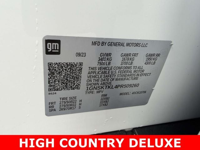 2023 Chevrolet Tahoe High Country