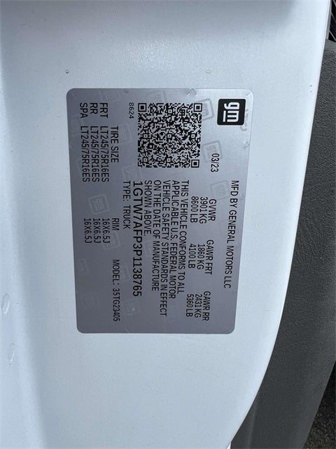 2023 GMC Savana 2500 Work Van