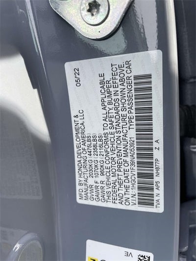 2022 Honda Accord Sport