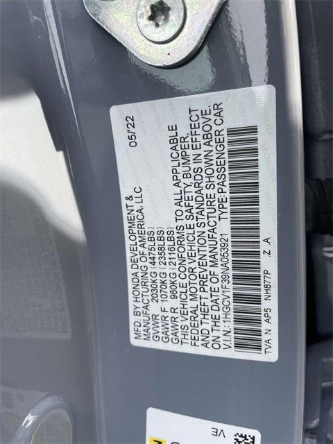 2022 Honda Accord Sport