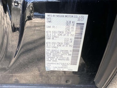 2018 Nissan Frontier SV