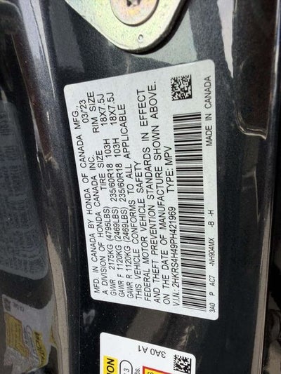2023 Honda CR-V EX w/o BSI