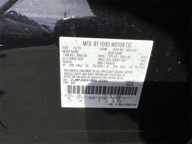 2021 Lincoln Nautilus Reserve