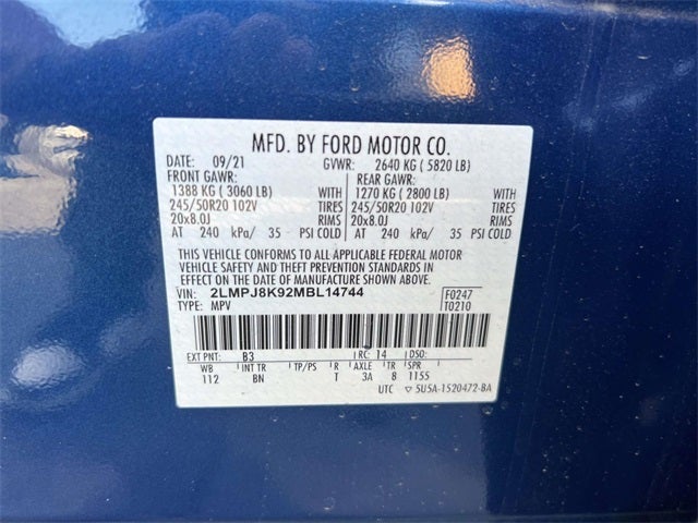 2021 Lincoln Nautilus Reserve