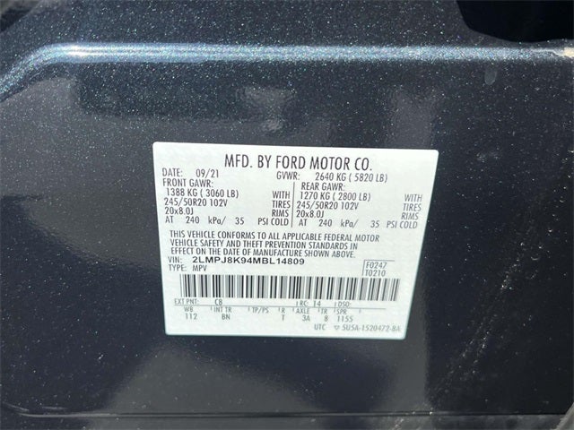 2021 Lincoln Nautilus Reserve