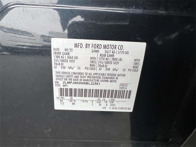 2022 Lincoln Nautilus Reserve