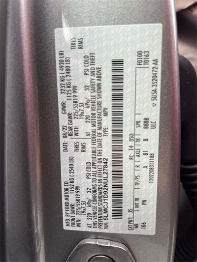 2022 Lincoln Corsair Standard