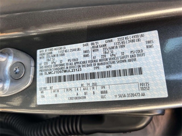 2021 Lincoln Corsair Standard