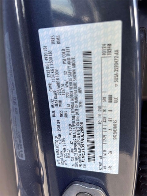 2022 Lincoln Corsair Standard