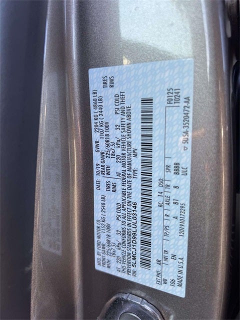 2020 Lincoln Corsair Standard