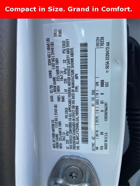 2020 Lincoln Corsair Standard