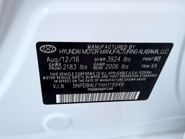 2017 Hyundai Elantra SE
