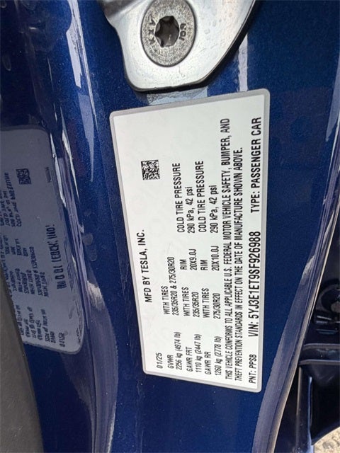 2025 Tesla Model 3 PERFORMANCE