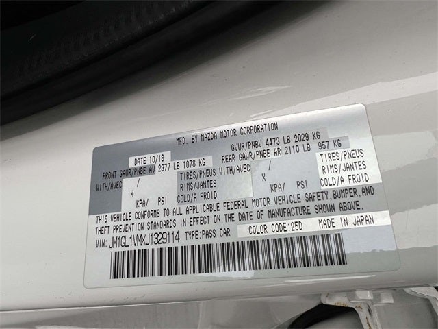 2018 Mazda Mazda6 Touring