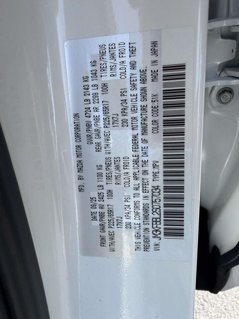 2025 Mazda Mazda CX-5 2.5 S Select AWD