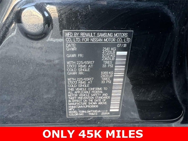 2018 Nissan Rogue SV