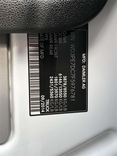 2015 Mercedes-Benz Sprinter 2500 Cargo 144 WB BlueTEC®