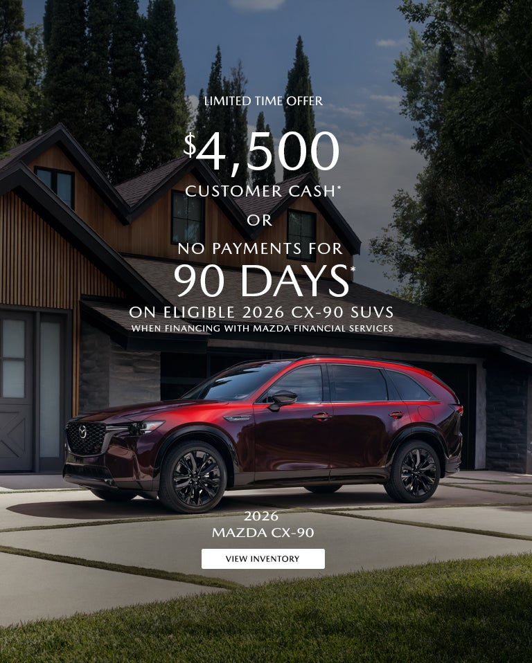 $4,500 CUSTOMER CASH OR NO PAYMENTS FOR 90 DAYS